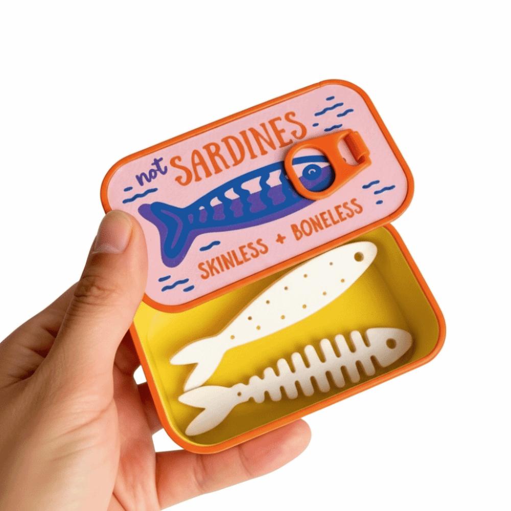 Fishbone Insert Sardine Jewelry Box Plastic Portable Jewelry Case Mini Jewelry Organizer  Daily Use