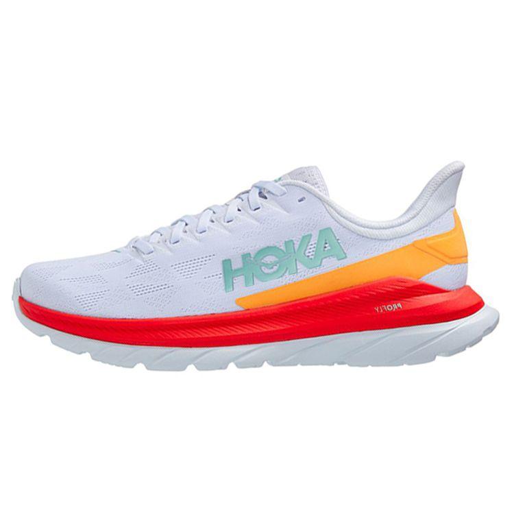HOKA Mach 4 White Fiesta Men Sneakers 1113528-WFS
