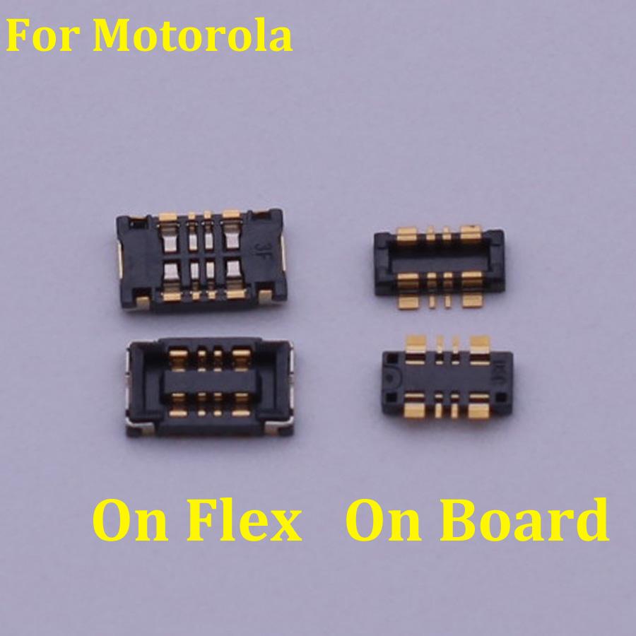 2Pcs FPC Connector Clip Holder Inner Battery Plug Board For Motorola Moto G Stylus 4G XT2115 Defy 2026 G9Play G9 Play XT2083