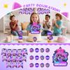 Birthday Theme Party Decoration Banner Pull Flag Cake Flag Balloon- Set