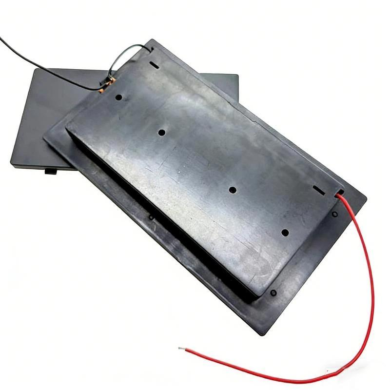 1Pcs New Batteries Plastic Shell 3X Aa Rectangular Embedded Battery Holder Storage Box Case 4.5V With Cover