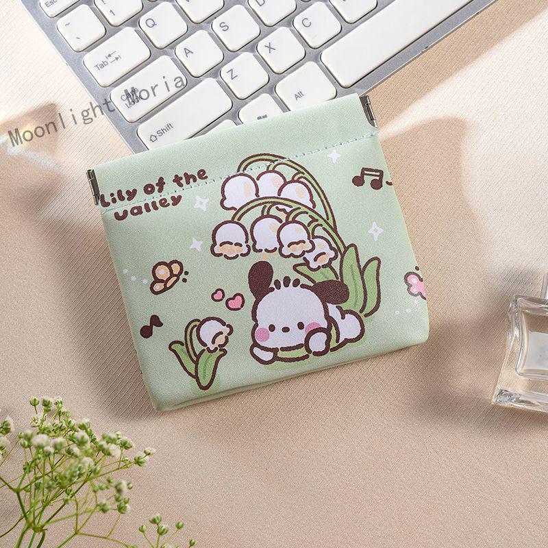 Unisex úložný sáček na datové kabely a kosmetiku s automatickým uzávěrem – přenosná peněženka na mince