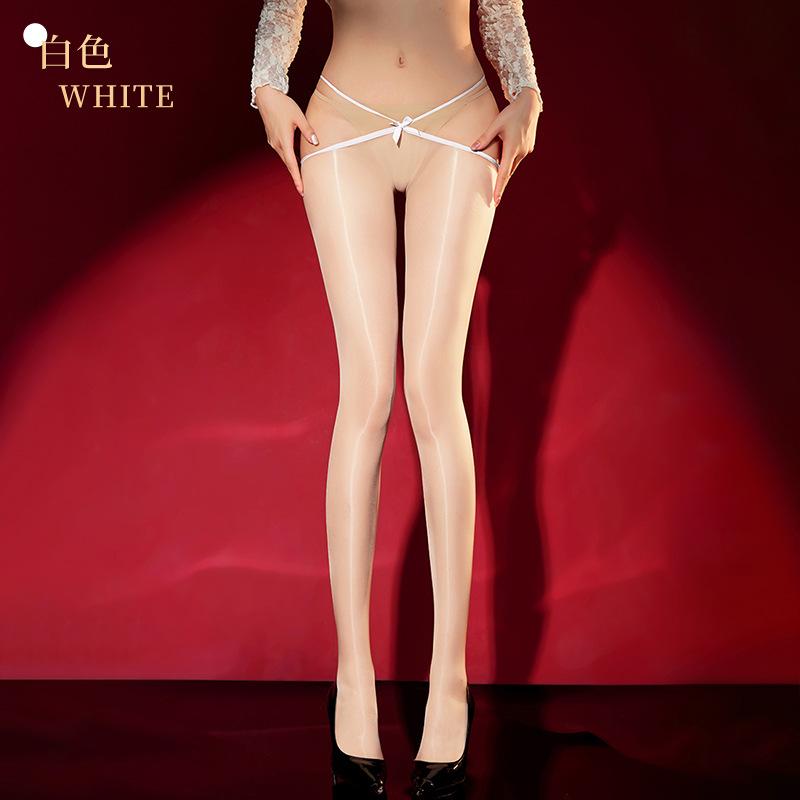 Ultra-Thin 0.01d Velvet Extremely Narrow Waistline Seamless Invisible Silky Sexy Summer Black Silk Pantyhose