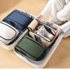 Breathable Mesh Travel Shoe Storage Bag Portable Wear Resistant Fabric Organizer for Men Women Daily Gym Travel Use