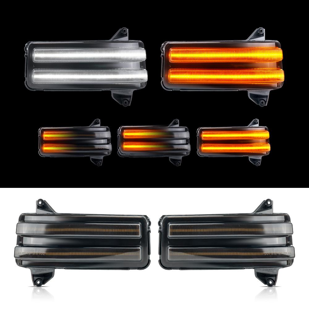 USA Stock Plug and Play Truck LED Mirror Towing Parking Signal Light for CHEVROLET SILVARADO for GMC SIERRA 2500 3500 2020-2024