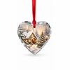 Custom Christmas Crystal Ornament Heart Shaped Hanging Glass Pendant Personalized Holiday Keepsake Gift