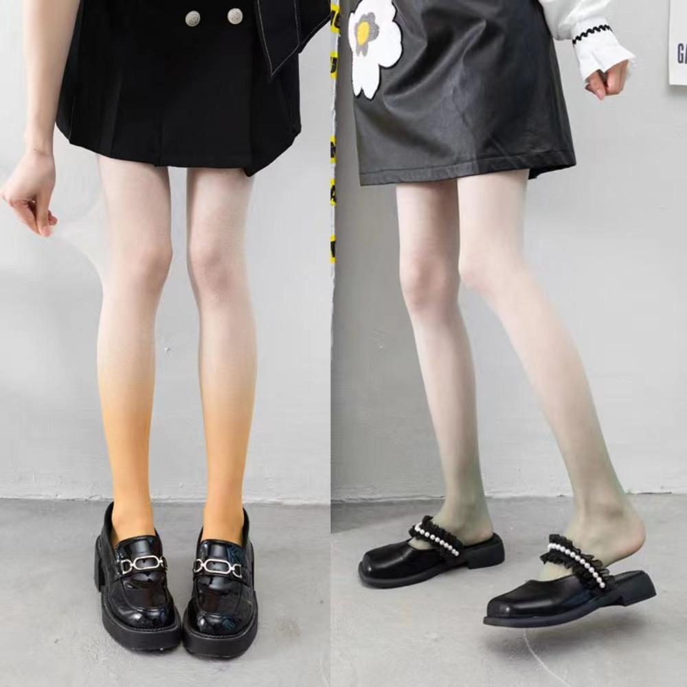 Thin Gradient Stockings Transparent Women Gradient Tights Stylish Pantyhose Tights  Women