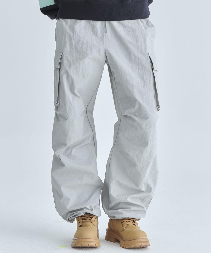 CGP Nylon Cargo Parachute Pants - Grey