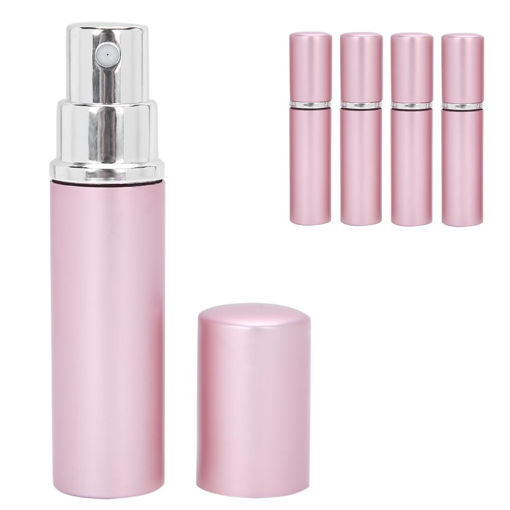 Aluminum Refillable Perfume Spray Bottle Portable Empty Perfume Atomizer 5ml x 5pcs