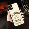 Klassische Whiskey-Logos J-Jack D-DanielS Handyhüllen für iPhone 16 15 14 Plus 13 12 11 Pro Max Matt Oft Stoßfänger Handyhülle