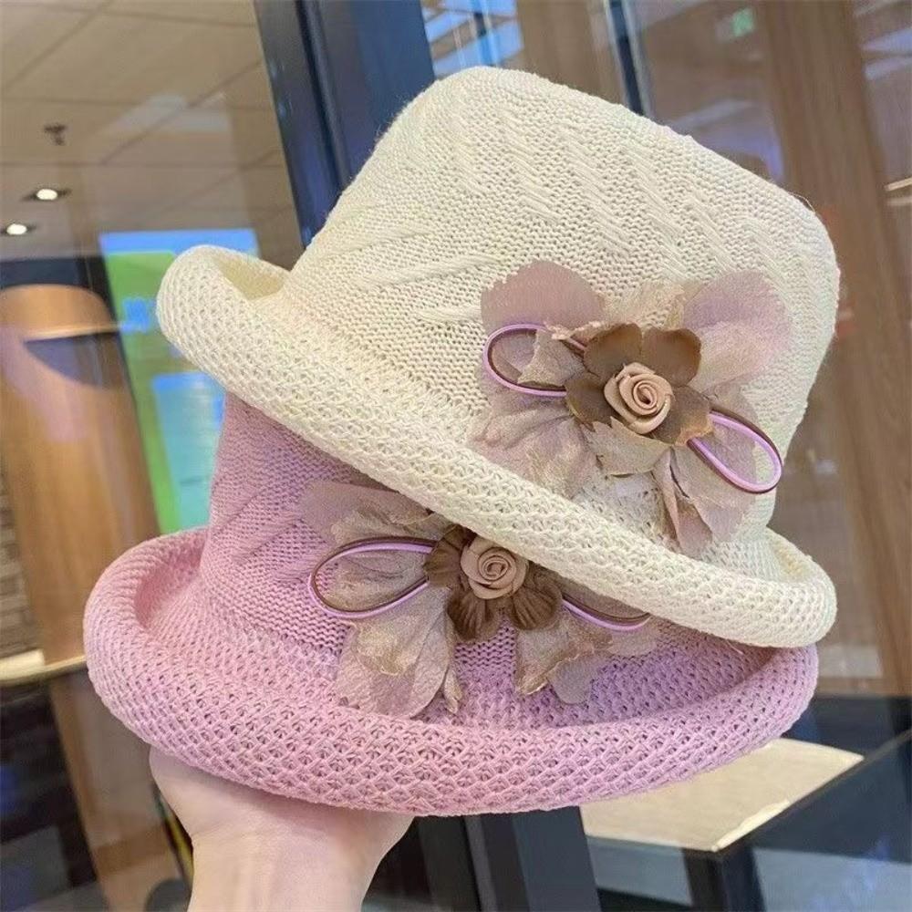 Korean Style Ladies' Top Hat Elegant Fisherman Hat Casual Bucket Hats For Women