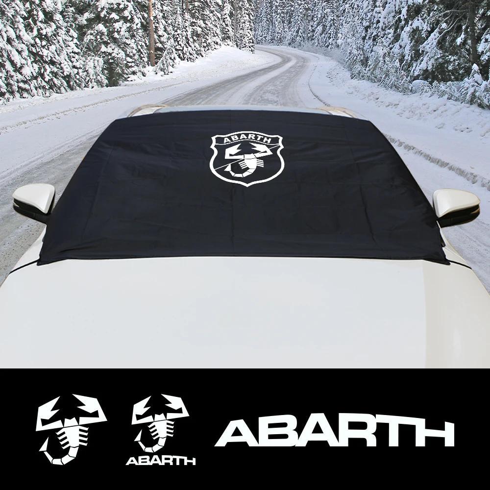 EHO4 Car Windshield Snow Block Sunshade Cover Parasol Car Accessories For Fiat 500 Abarth Panda Tipo Egea Doblo 124 Spider Stilo