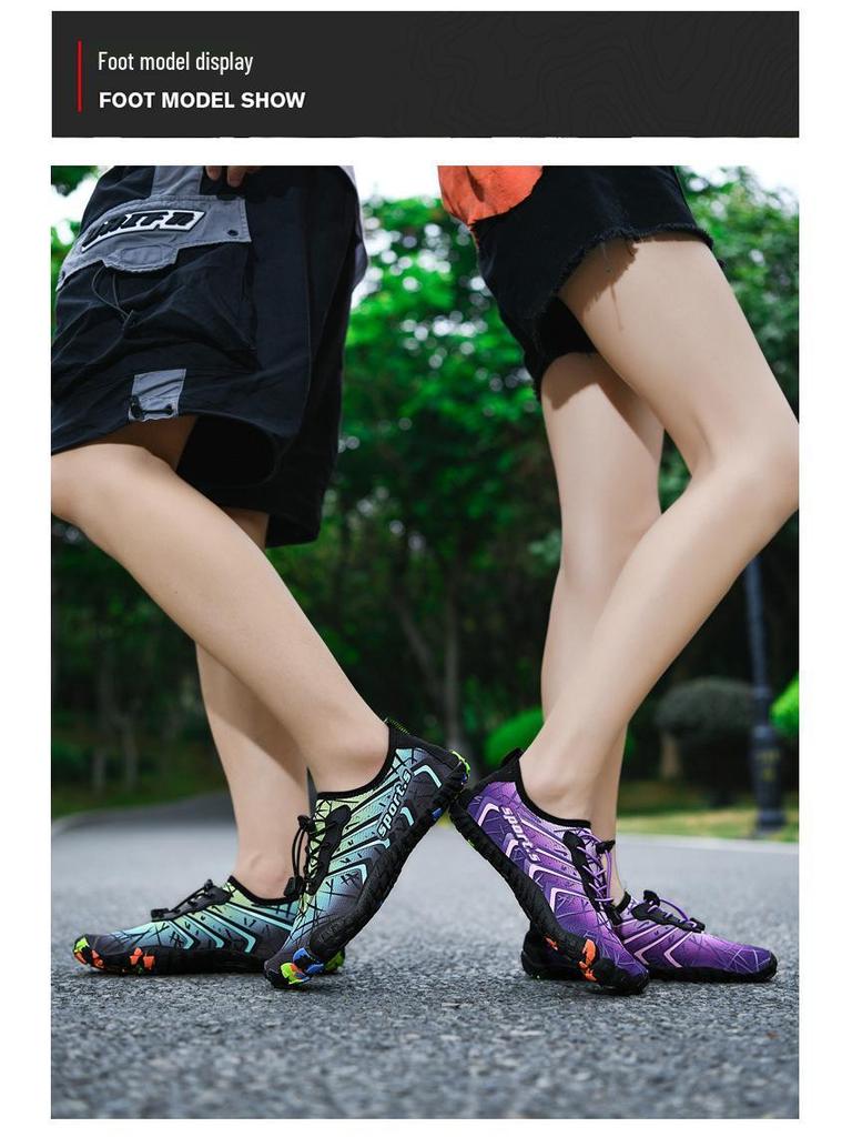 Unisex Quick-Dry Outdoor & Indoor Five-Finger Shoes for Hiking, Yoga, and Water Sports.