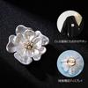Flower Brooch Pearl Formal White Mother of Pearl Wedding Brooch Stylish Chest Decoration Entrance Ceremony Graduation Ceremony Gift Wedding Party