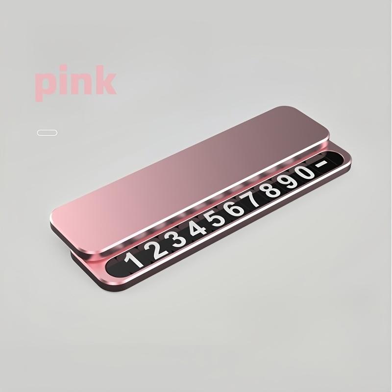 1Pc Temporary Parking Sign, Moving Car Number Plate, New Hidden Phone Number Ornament, Car Number Plate