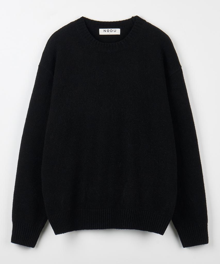 NODU Formal Basic Round Knit [Black]