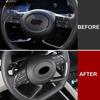 Steering Wheel Cover Trim For Hyundai Cantus Creta ix25 2nd Gen SU2 - 2024 2025 Carbon Fiber Accessories Car Styling