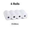 2 1/4 X 50ft Thermal Paper, BPA Free Receipt Paper, Fits 57mm Mini Thermal POS Printer & Square Terminal Credit Card Machines