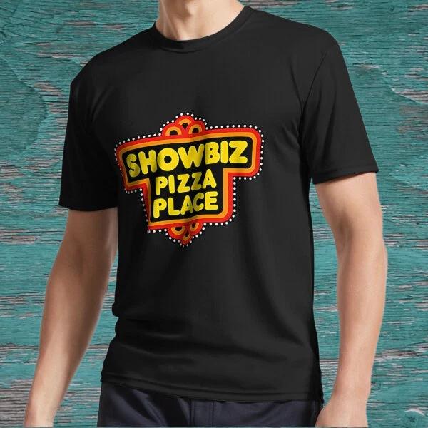 New Showbiz Pizza Logo T-Shirt Active Logo American T-Shirt Funny Size S to 5XL XS