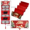 2Pcs Holiday Red Envelope 10-Slot Christmas Money Bag And Gift Card Clip Perfect For Christmas Birthdays And Thanksgiving
