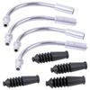 Aluminum Bicycle V Brake Noodles Bend Tube Cable Guide Rubber Head Hose Brake Bicycle Parts MTB Accessories