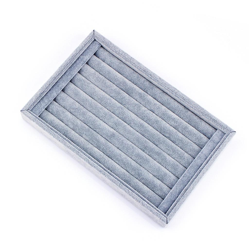 Ring Jewellery Display Storage Box Tray Case Organiser for Tie Clip Earrings