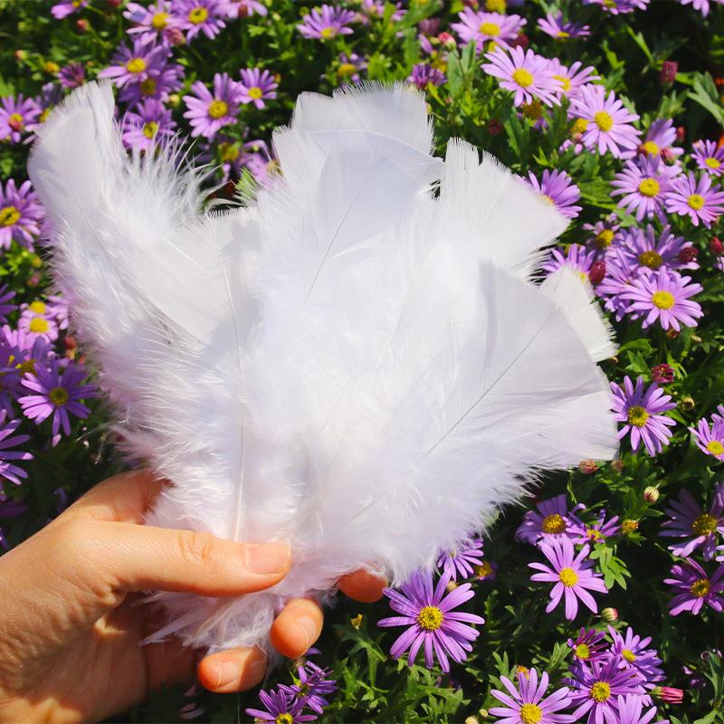 50Pcsdiy Handmade Feathers Flat Turkey Feathers Large Head Piece Feathers, Mask Decorative Clothing Material