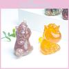 Natural Gemstone Crystal Animal Decoration With Unique Shape For Office Desk Display And Gift