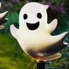 Solar Halloween Ghost Pathway Light IP44 Waterproof Weather-Resistant Auto On/Off