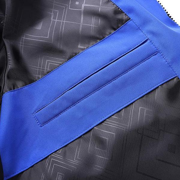 Men's Warm Cotton Coats Winter Color Matching Hooded Detachable Warm Coats Men's Large Size Wadded Jackets