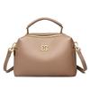 Women's Simple Solid Color PU Leather Handbag New Fashion Design Large Capacity Shoulder Bag Female Crossbody Tote Messenger Bag