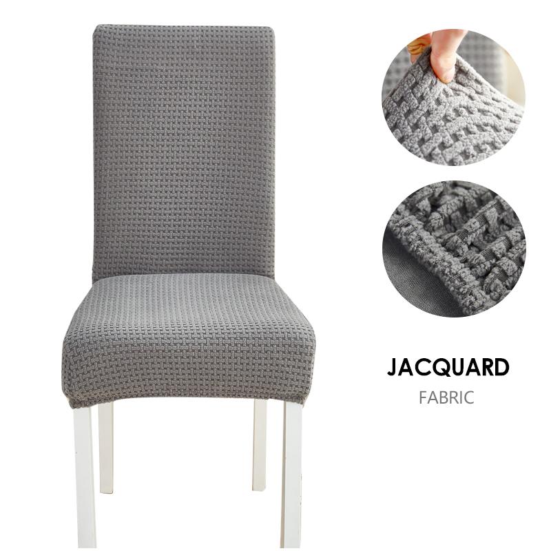 Dining Chair Cover Jacquard Parsons Chair Furniture Protector Stretch Chair Covers For Dining Room, Restaurant, Kitchen, Party