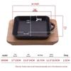Zhaoran Mini Cast Iron Grill Pan