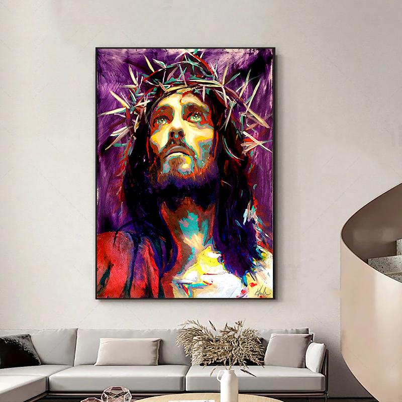 

Абстрактная Мать Мария Христос Иисус Религиозная Святая Стена Художественный Плакат Фреска Картина Холст Картины Украшения Дома Живопись (с рамкой)