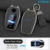 Zinc Alloy With Suede Leather Car Key Case Remote Fobs Cover Bag For Bmw 5 7 Series G11 G12 G30 G31 G38 X3 X5 X7 730Li 740 530Le