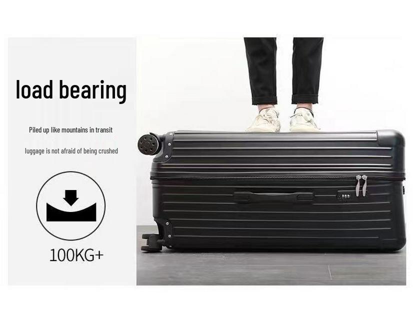 Durable, Extra-Large Rolling Suitcase with Combination Lock – Unisex Travel Luggage