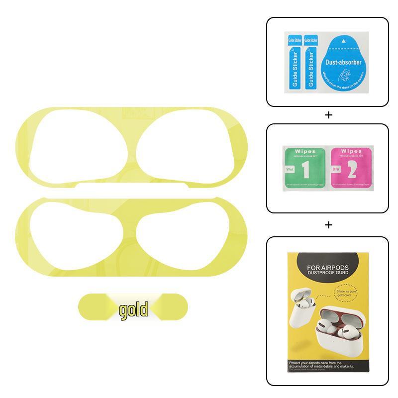 Apple AirPods Pro Dustproof & Waterproof Soft Shell Metal Sticker