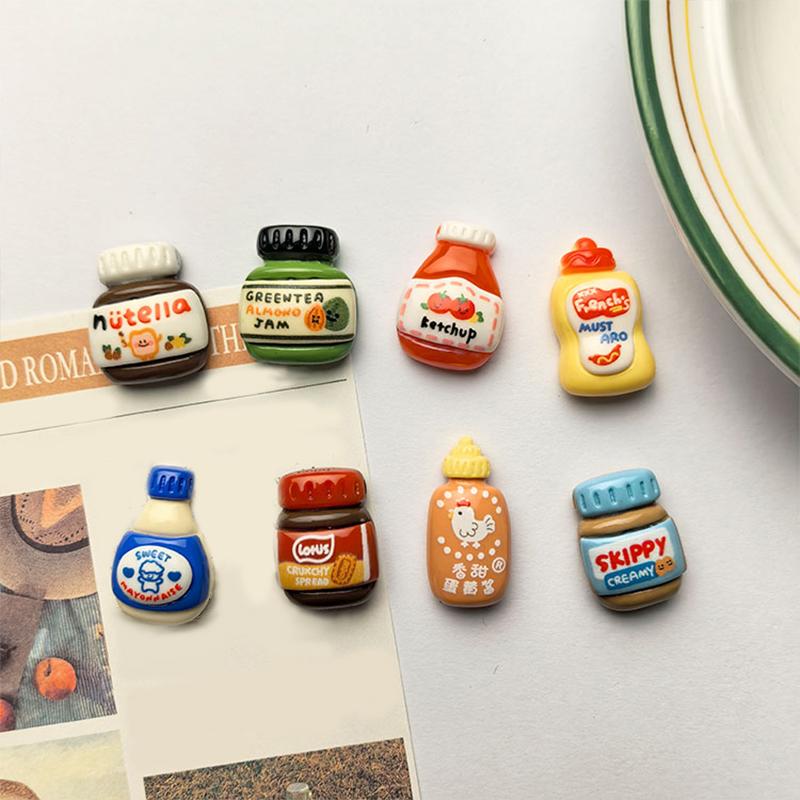 8PC Refrigerator Magnets Home Cooking Enthusiasts Creative Spice Bottle Fun Animal-Shaped