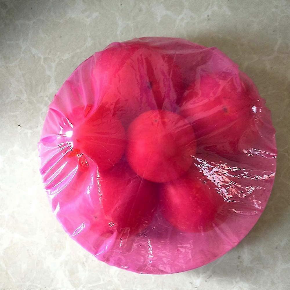60pcs Bowls Cups Covers Food Cover Dust Cover Plastic Post Caps Waterproof Shower Cap For Vegetables Fresh Protection
