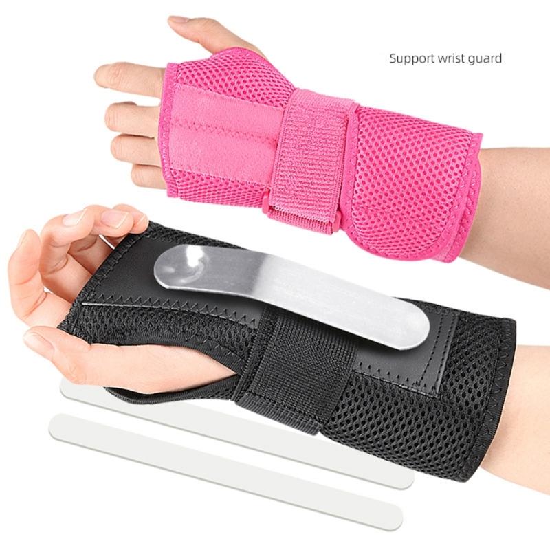 Ergonomic Left and Right Hand Wrist Splint Wrist Brace Adjustable Strap Systems Comfort Padding for Daily Activities