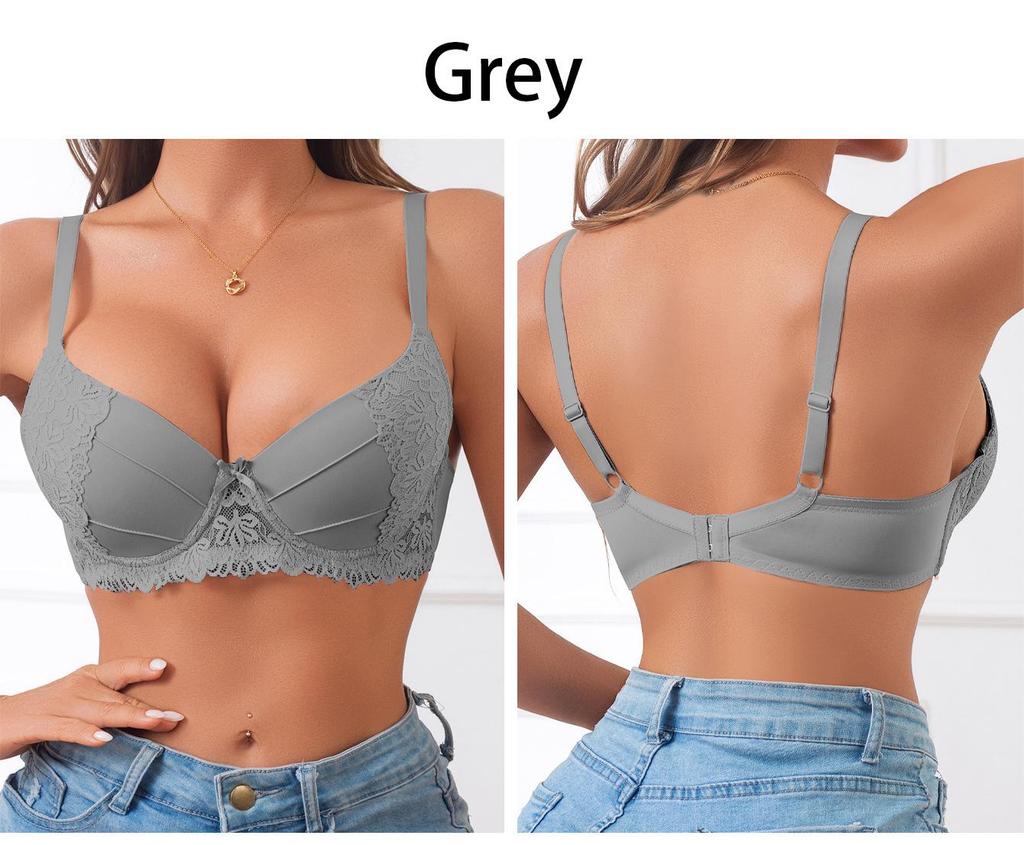 European and American Multicolor Embroidered Lace Bra - Sexy Women's Lingerie