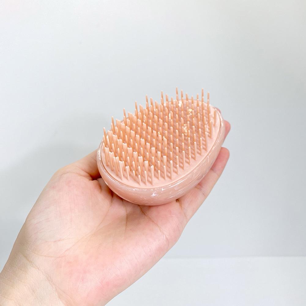 Mini Tangle Hair Brush Marble Shaped egg comb Scalp Massage Combs Salon Anti-tangle Anti-static Combs Hairdressing Styling Tools
