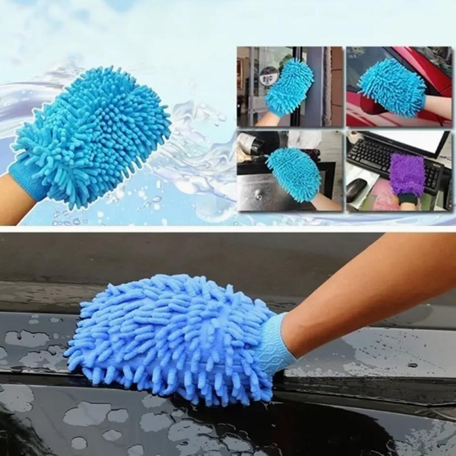 1Pc Car Wash Gloves Washing Wiper Car Cleaning Towel Auto Dust Washer Mitt Car Washing Cleaning Anti Scratch Glove Random Color