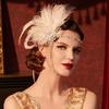 Zircon Tassel Masquerade Hair Band Exquisite Bridal Headdress Feather Headband  Stage Performance