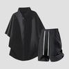MEDE Men's Loose Fit Ice Silk Quick-Dry Sportswear Set