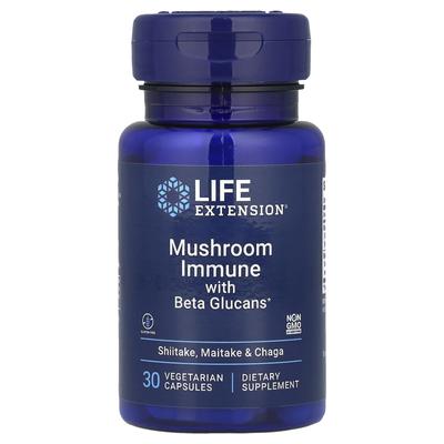 Mushroom Immune with Beta Glucan, 30 Veggie Capsules