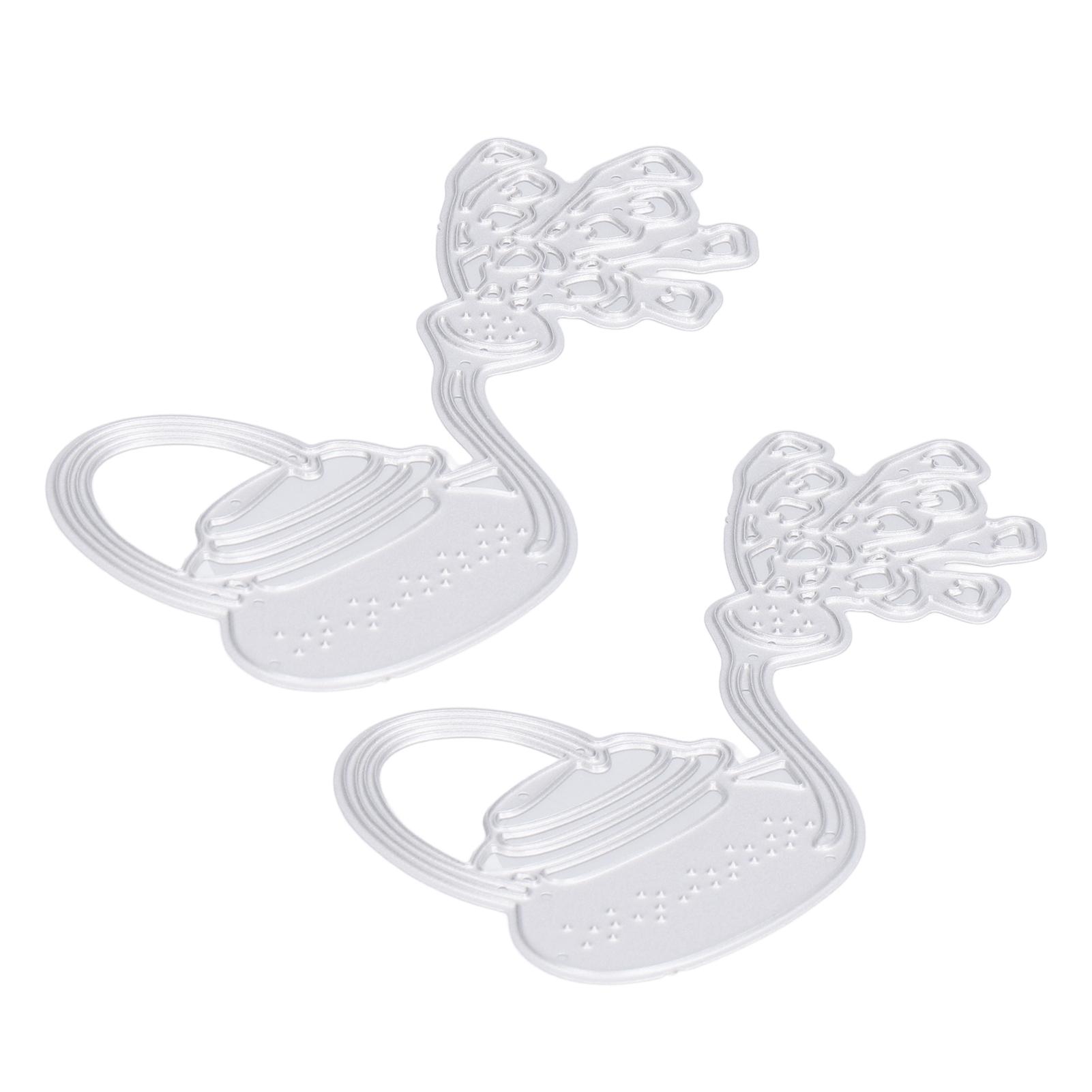 

2pcs Metal Die Cutting Watering Can Pattern Convenient Simple DIY Embossing Cut Frames for Scrapbooking