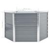 VidaXL Raised Bed Galvanized Steel 129x129x77 Cm Grey Planter Flower Pot 44856