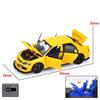 1/32 Scale Mitsubishi Lancer Evo X 9 Alloy Scale Car Model Diecast Metal Toy Vehicle Miniature Car Sound Light Children Toy Car Gift