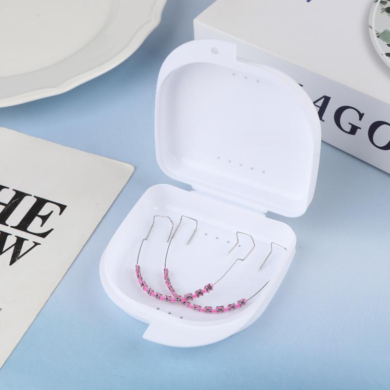 1 Paar Dentalzubehör Orthodontische Ligatur-Gummis Mit Box Bunte Zahnspangen-Dekoration Zahnmedizin Falsche Brackets Temporär